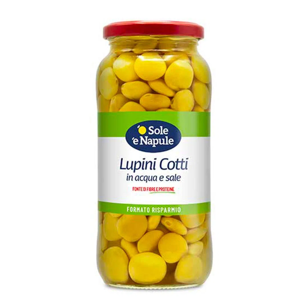 12PZ Lupini Cotti in Acqua e Sale - 540gr