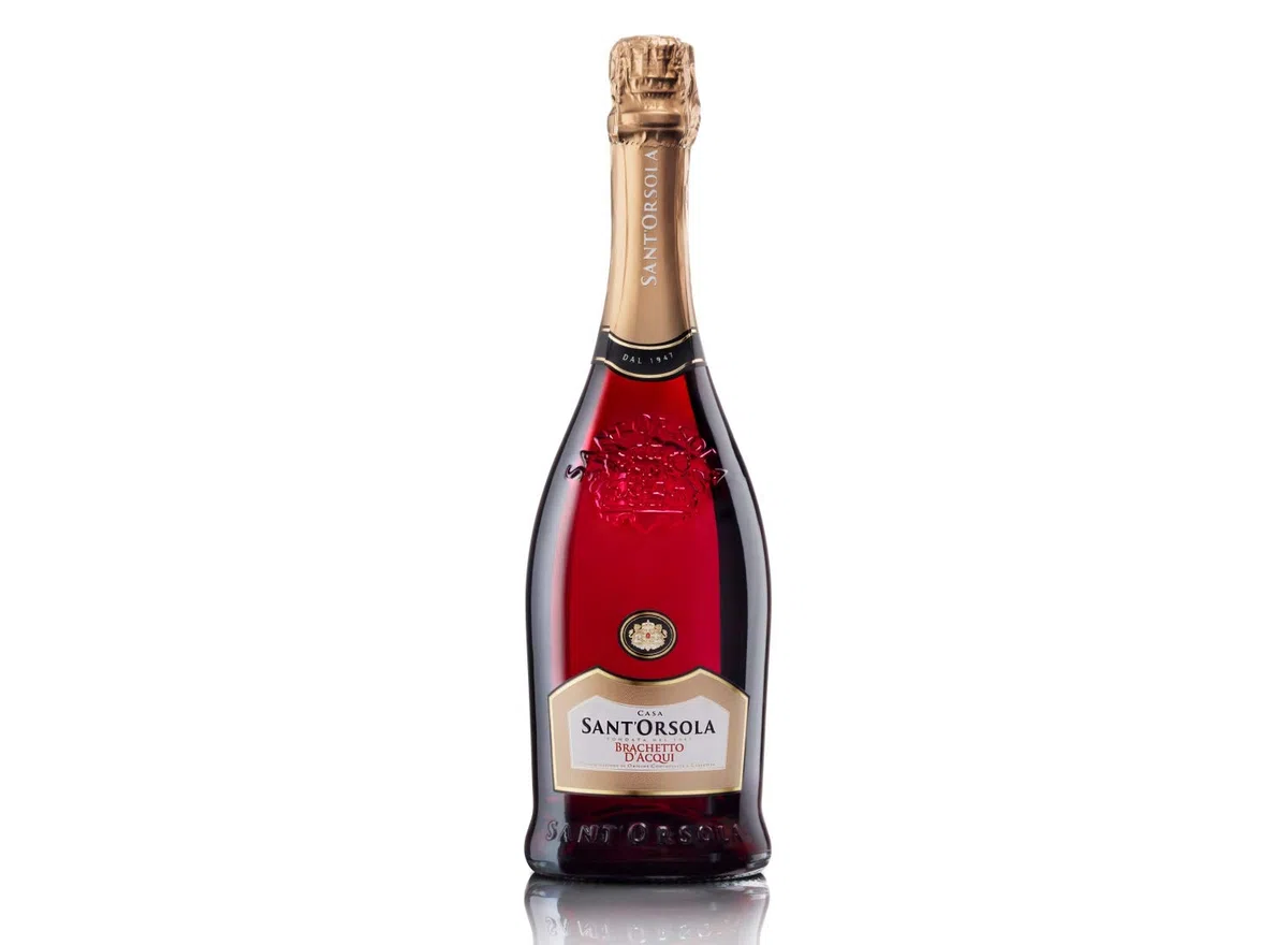 Sant'Orsola - Vino Spumante Brachetto d'Acqui D.O.C.G., da Uva Italiana, Gusto Avvolgente con Note di Rosa, 6x750 ml