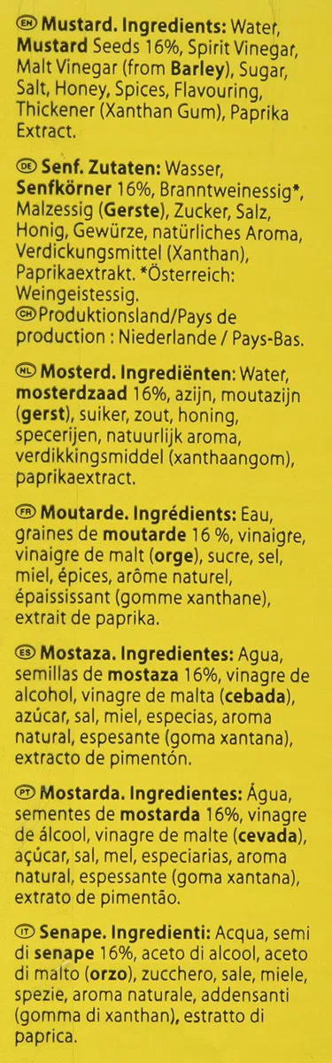 Yellow Mustard Mostarda Heinz Monoporzione Senape 200 Bustine da 10 ml