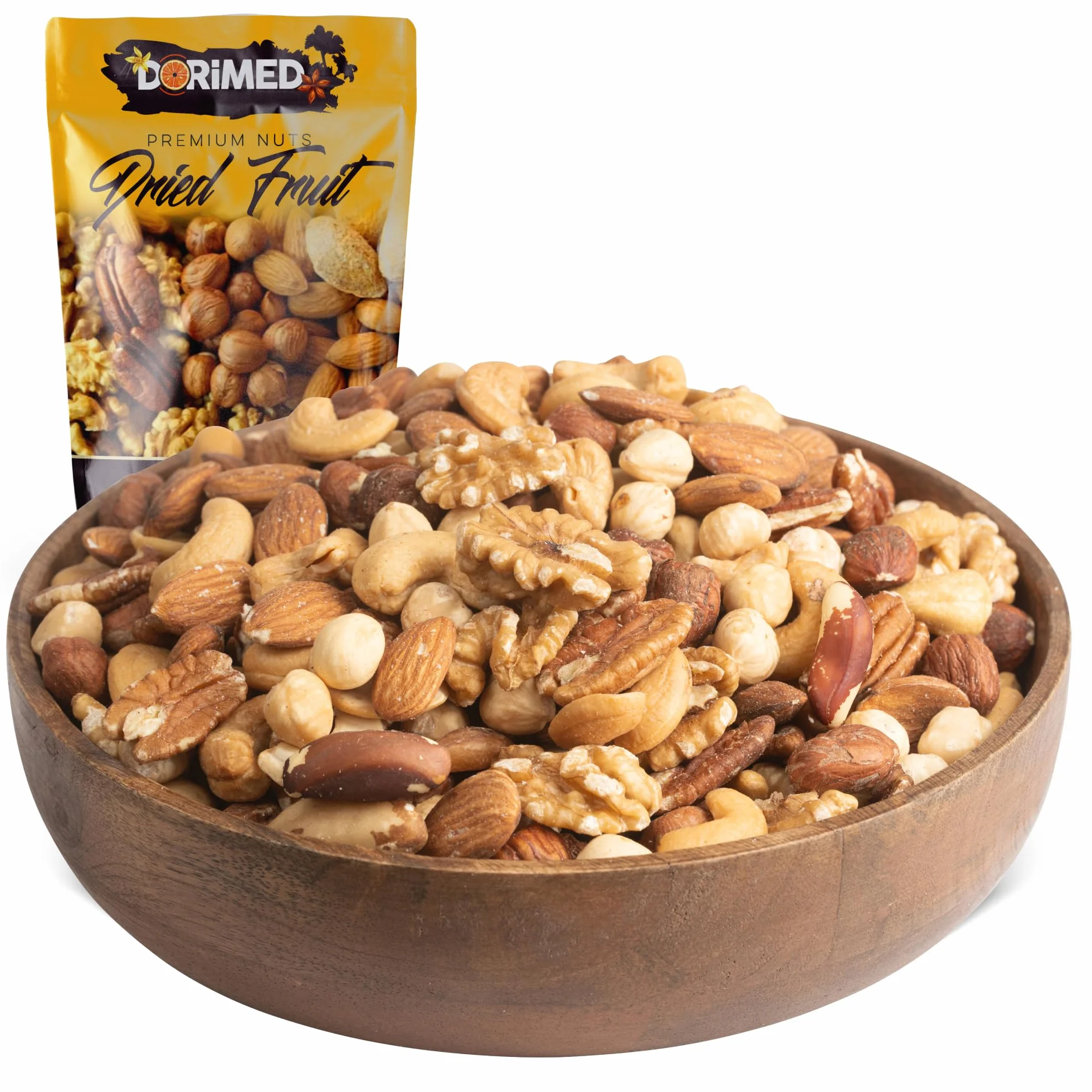 Miscela di noci 1 Kg (mandorle, nocciole, Anacardi, noci Pecan, noci del Brasile e gherigli di noce)
