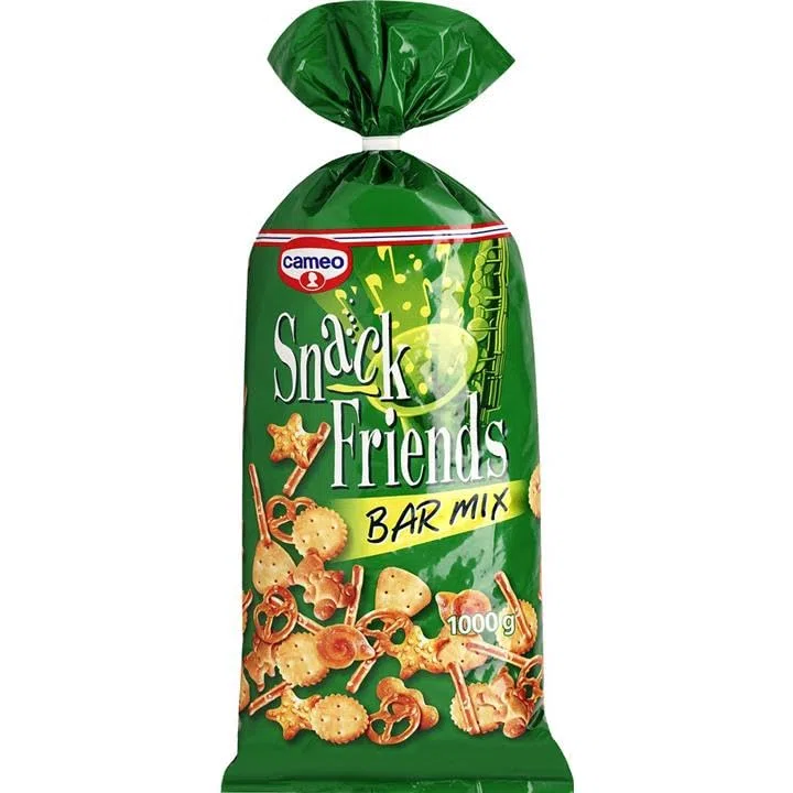 Bar Mix Assortimento di Biscotti Salati Per Aperitivi 2 Confezioni da 1 kg (Totale 2 kg)