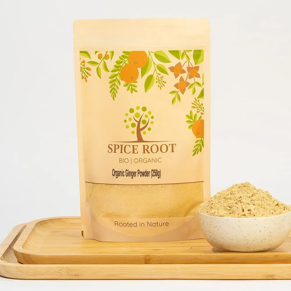Polvere di zenzero biologica 250g (Bio zenzero polvere, Organic ginger powder) - Certificato biologico, Qualità premium | Gusto e aroma eccellenti | Vegan | Eccellente per la digestione