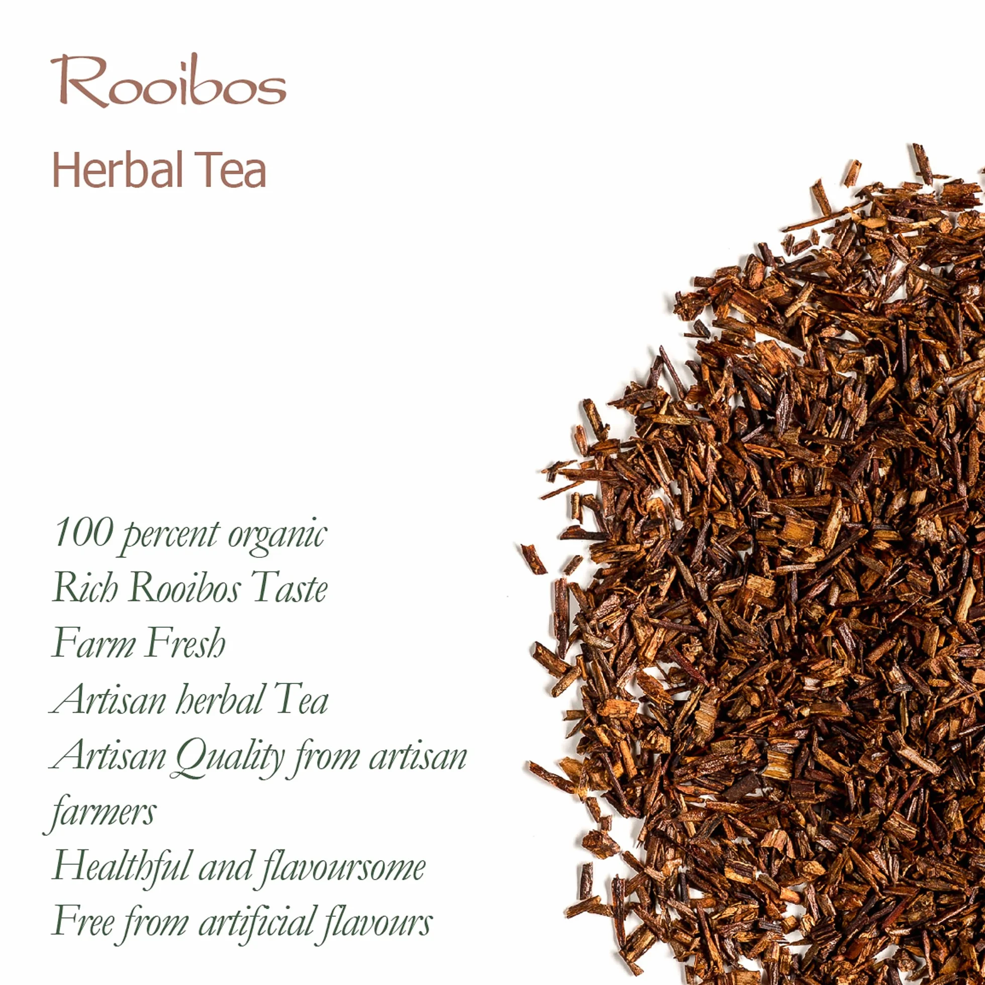 Rooibos Tè Biologico - Tè Rosso Da Afrique Du Sud Organico - Tisane Di Sfusa Foglia 500g