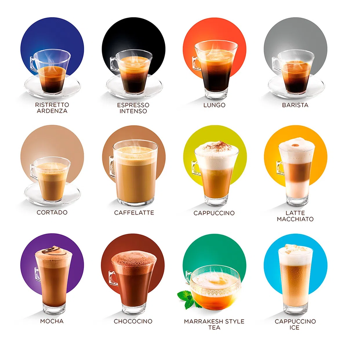 Nescafé Dolce Gusto Caffè Lungo Intenso, 48 capsule, 3 confezioni da 16