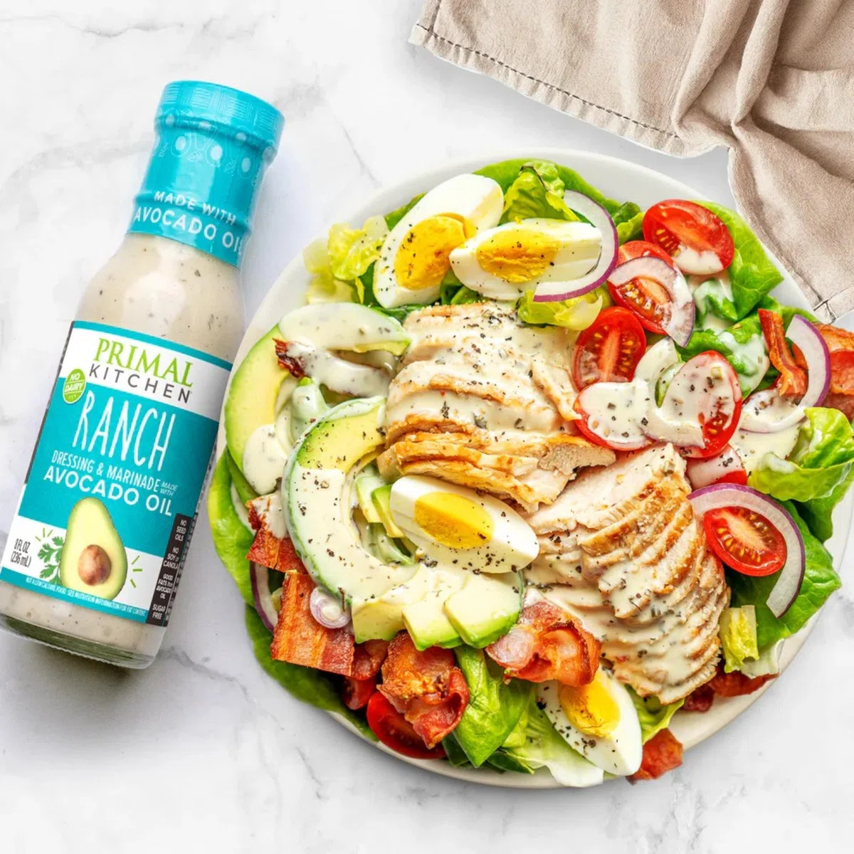 Primal Kitchen - Ranch Dressing fatto con olio di Avocado - 8 oncia.