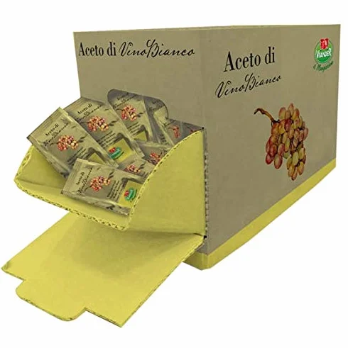 250 bustine monodose Aceto di vino da 5ml - Viander
