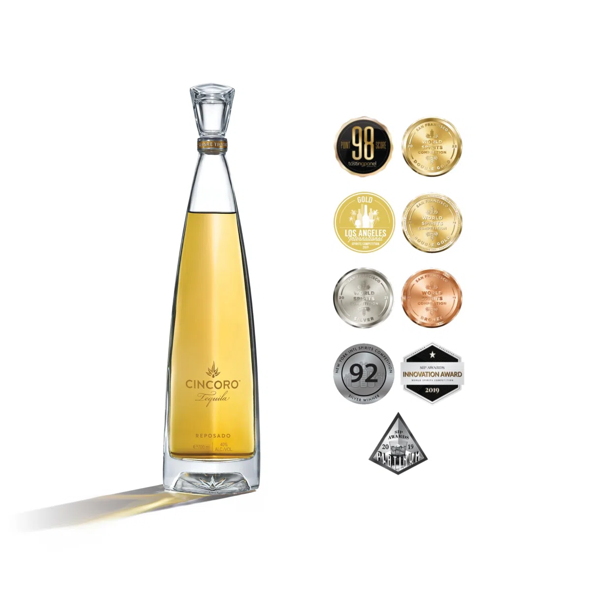 Cincoro Tequila Reposado 40% Vol. 0,7l in Giftbox