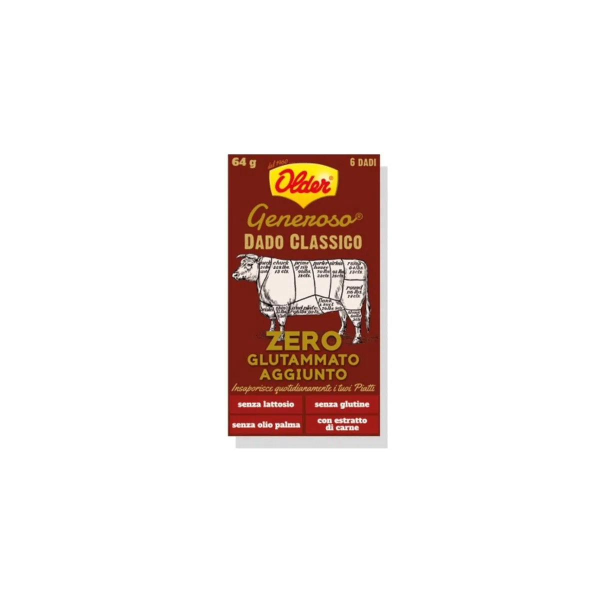 Older | Dadi Brodo Gusto Classico | Dadi Brodo Vegetale Senza Glutammato | Dadi Brodo Pesce | 36 Dadi Insaporitori Cucina