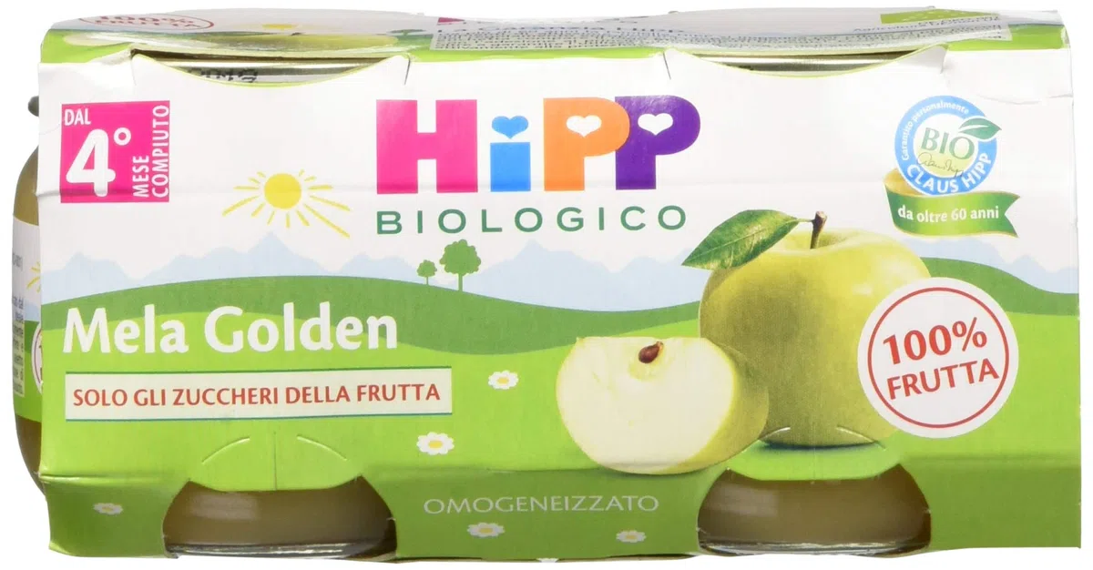 Hipp Omo Mela Golden - Confezione 2 x 80 g