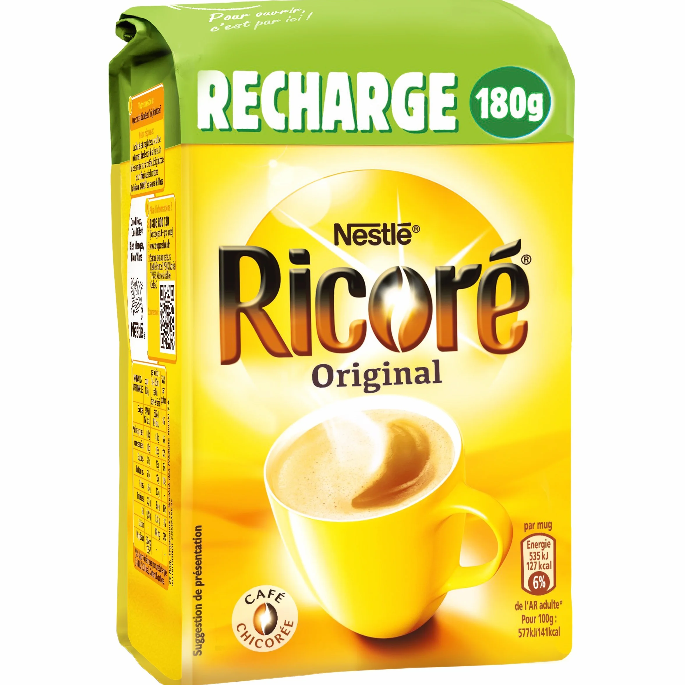 NESTLE - Ricarica originale Ricoré 540 g (3 x 180 g), 3 pezzi