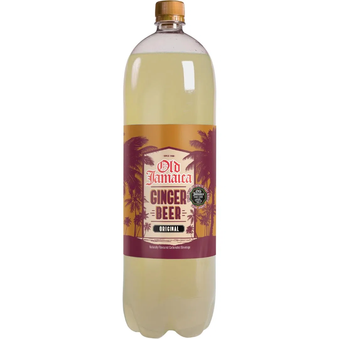 Old Jamaica - Birra allo zenzero, 1-Pack, Bottiglie grandi, 1 x 2 L