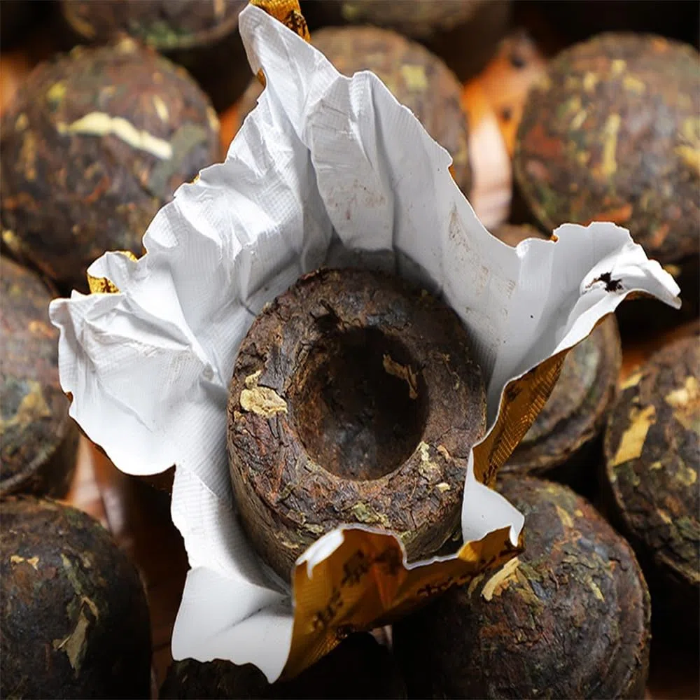 Tè cotto Pu'er glutinoso 300g sapore di riso glutinoso mini tè Tuo riso glutinoso fragrante foglia sciolta tè Pu-erh