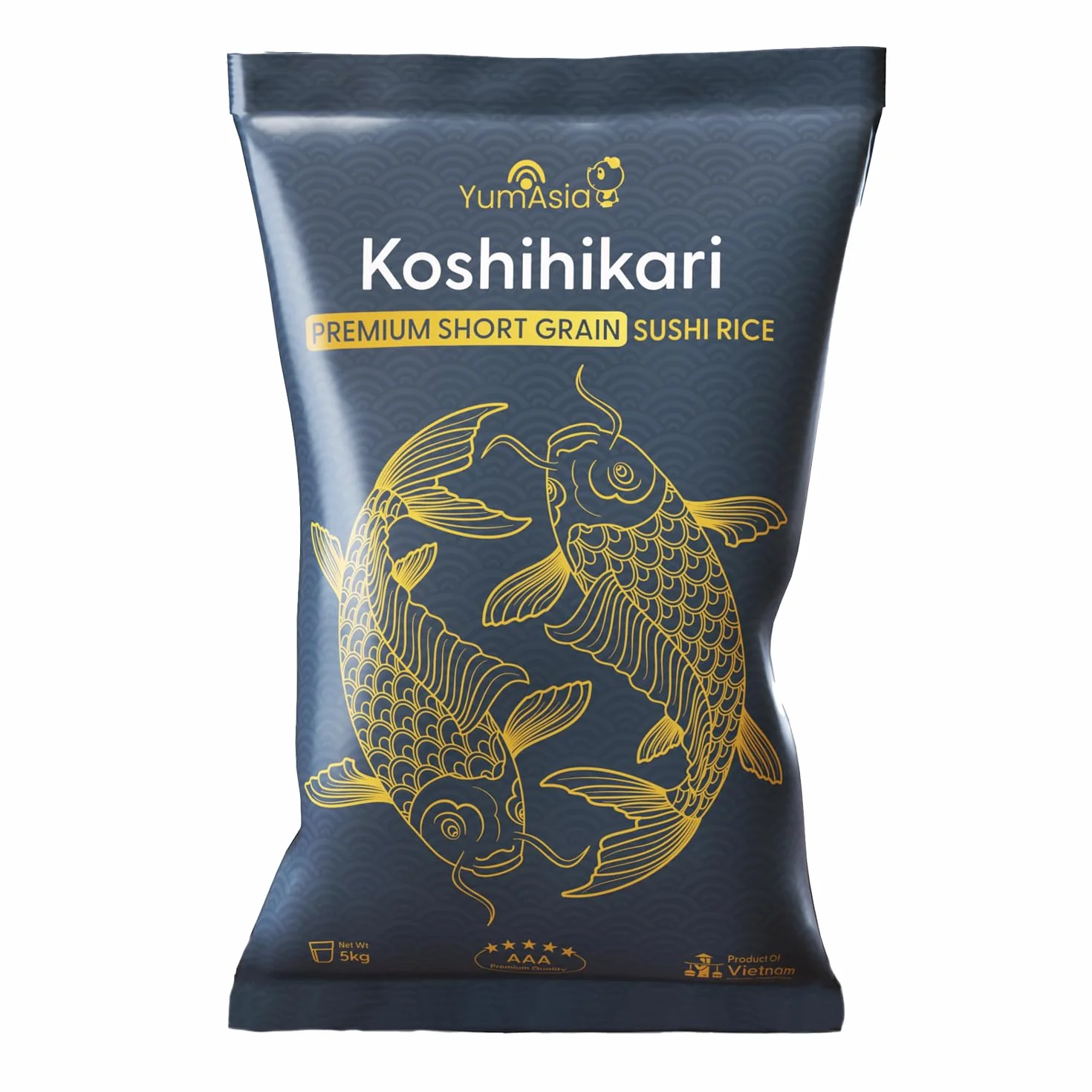 Yum Asia Koshihikari Riso Sushi Bianco A Grana Corta 5kg