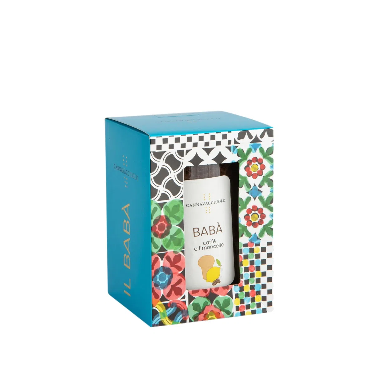Cannavacciuolo | Babà Caffè e Limoncello, Ricetta Tradizionale Napoletana con aggiunta di Aroma di Caffè e Limoncello, 380g