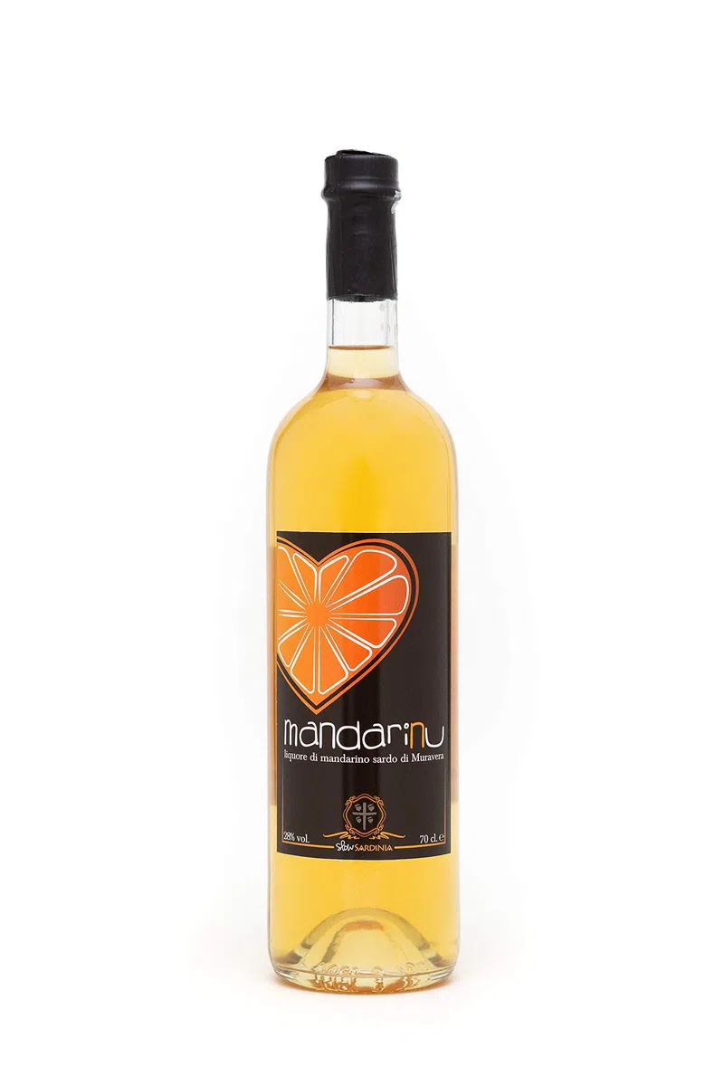 Liquore al Mandarino sardo "Cuore di Mandariu", 70 cl., 100% naturale solo da frutta fresca