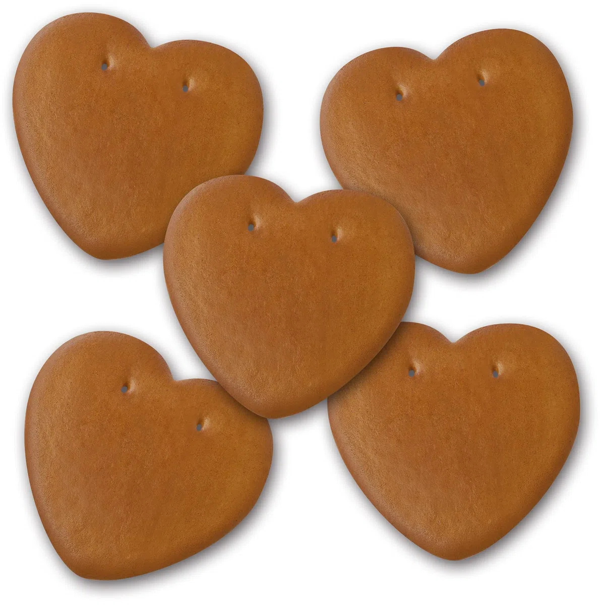 25 pezzi di pan di zenzero a cuore grezzo. 10 x 10 cm grandi cuori di pan di zenzero di Monaco di Baviera