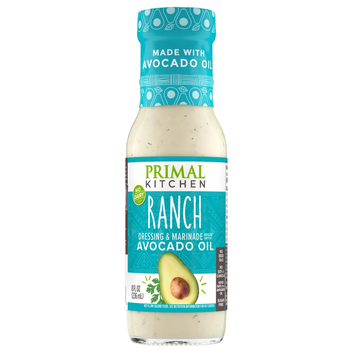 Primal Kitchen - Ranch Dressing fatto con olio di Avocado - 8 oncia.