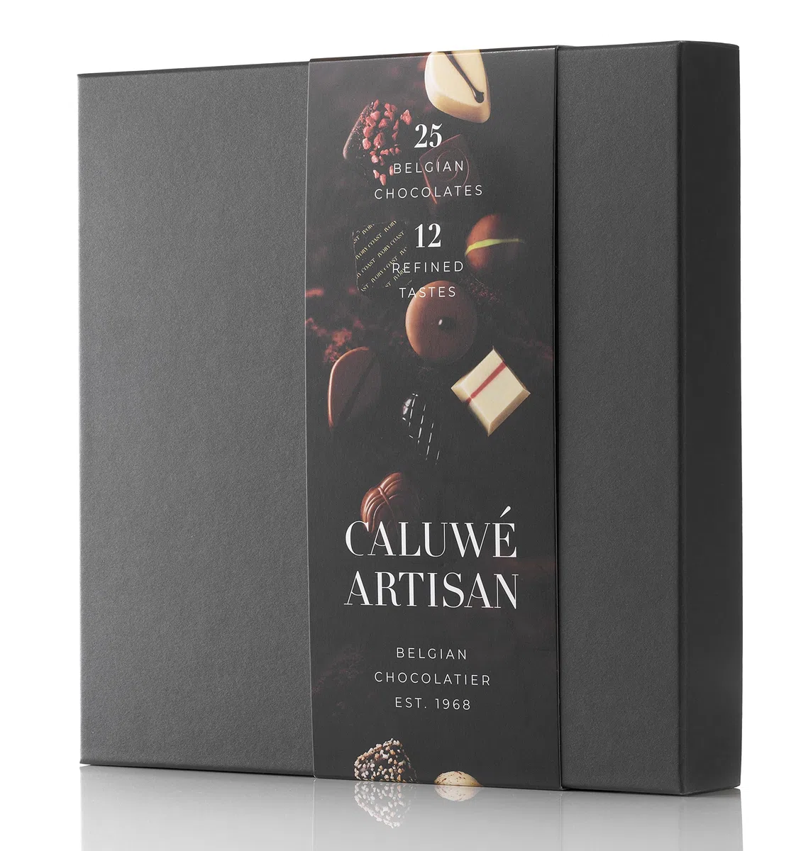 Cioccolatini belgi miscela di lusso, 25 pezzi, 345 g. Produzione di qualità da una piccola azienda familiare. Premi multipli. Un piacere unico. Qualità assoluta dal Belgio