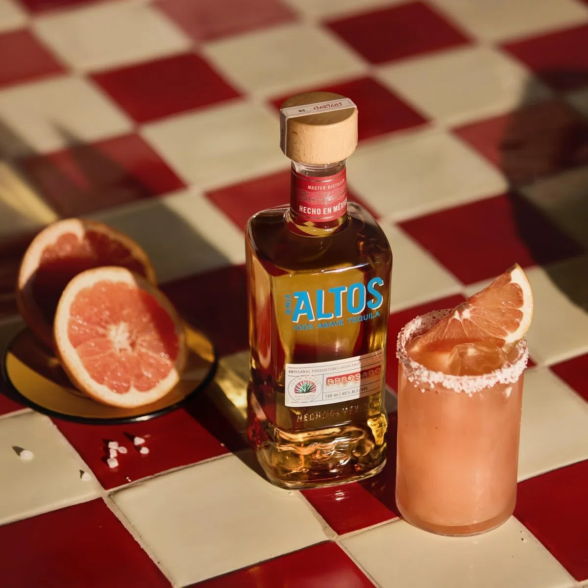 Altos Reposado Tequila 100% Agave Blu, 8 Mesi in Botti ex-Bourbon, vol 38%, 70 CL