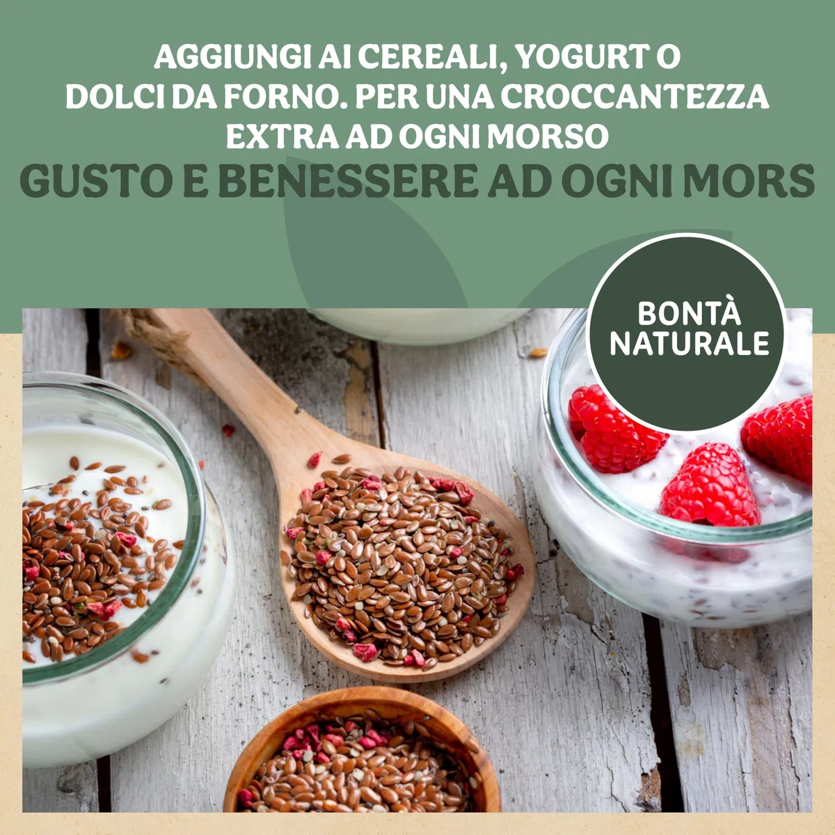 Probios Semi di Lino Scuri Biologici - Semi di Lino Bio Italiani Premium - Ricchi di Minerali e Fibre - Semi Naturali e Senza Glutine - Confezione da 5 Kg