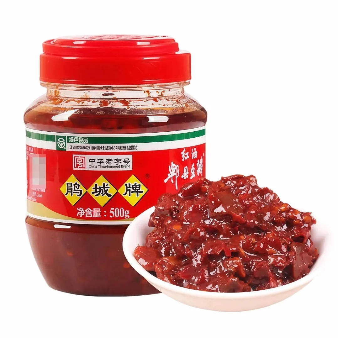 Doubanjiang 500g salsa di fagioli di peperoncino appiccicoso - Autentica pasta di fagioli rossi del Sichuan per cucinare e condire