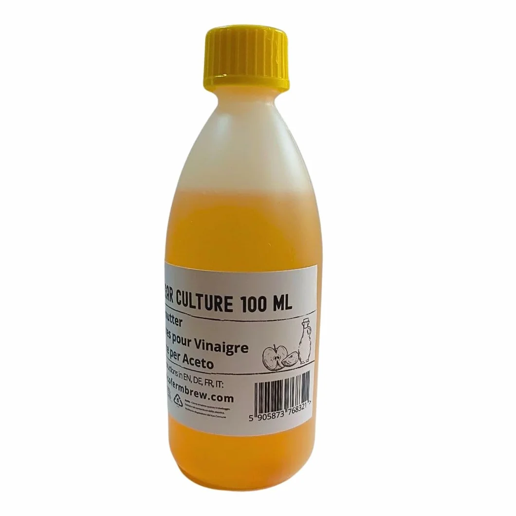 Madre di Aceto 100 ml | Batteri Acetici per Fermentazione | Starter per Aceto Fatto in Casa | Coltura Acetobacter