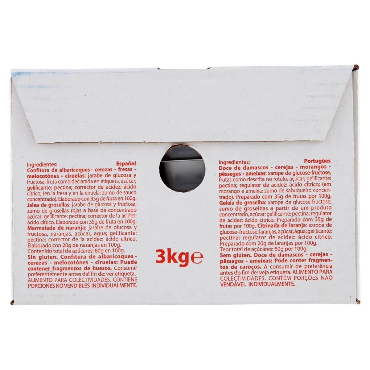 Viva Confettura Assort.Frag/Alb/Ciliegia/Pesca Monodose Gr25x120 - Grande Formato, 3000g