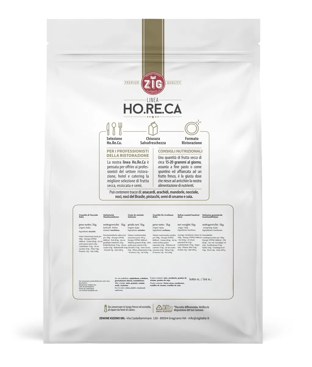 ZIG - HORECA - Granella di Nocciole Italia 1 Kg