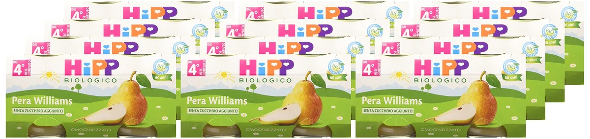 Hipp Omo Pera Williams - Confezione 2 x 80 g
