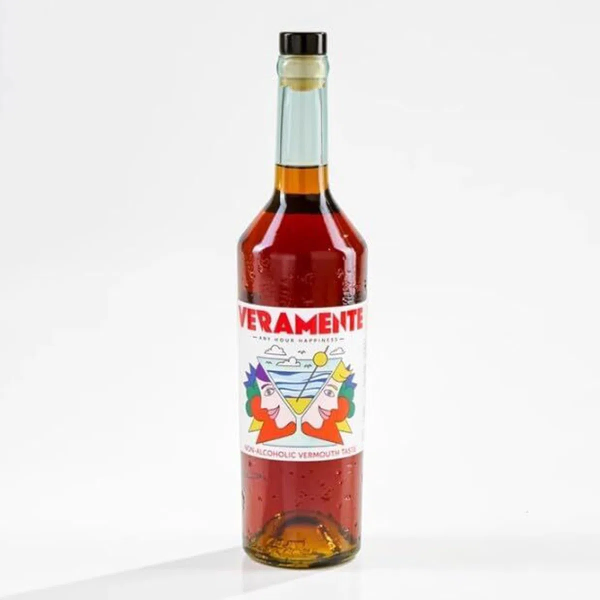 Vermouth Analcolico Veramente – Infuso Botanico con Aromi Naturali di Assenzio, Arancia, Salvia, Rabarbaro, Aromi naturali – Bottiglia di Vetro da 750 ml