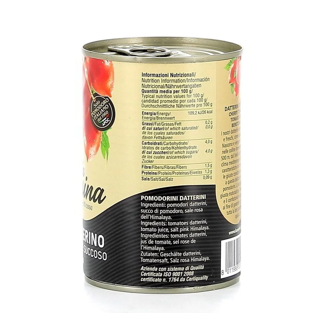 24x La Rosina Pomodorino Datterino di Collina, Pomodorini Italiani, lattina da 400g