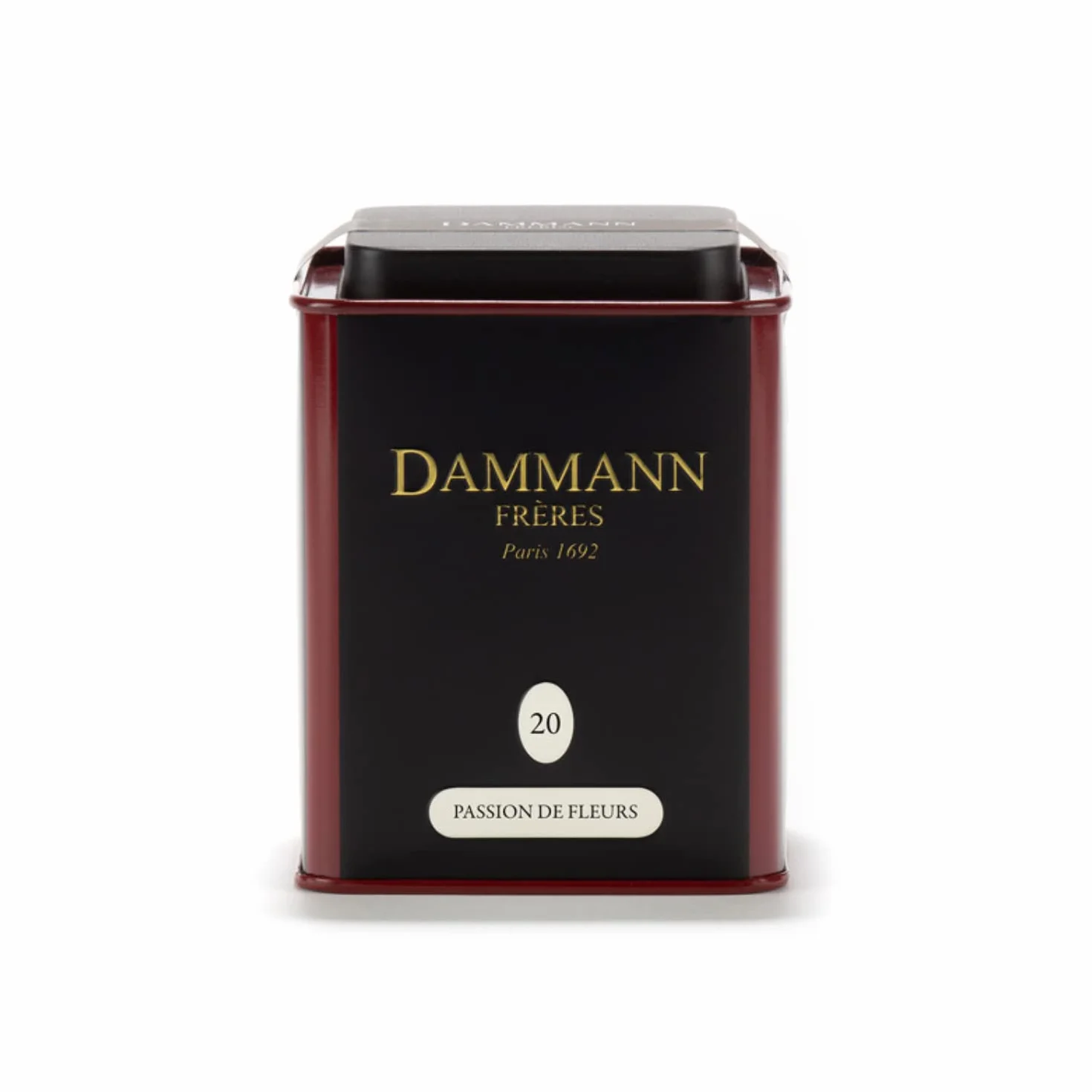 Dammann Passion de Fleurs 20 - Tè bianco con delicata fragranza di rosa, albicocca e passiflora, 60 grammi, Dammann Frères