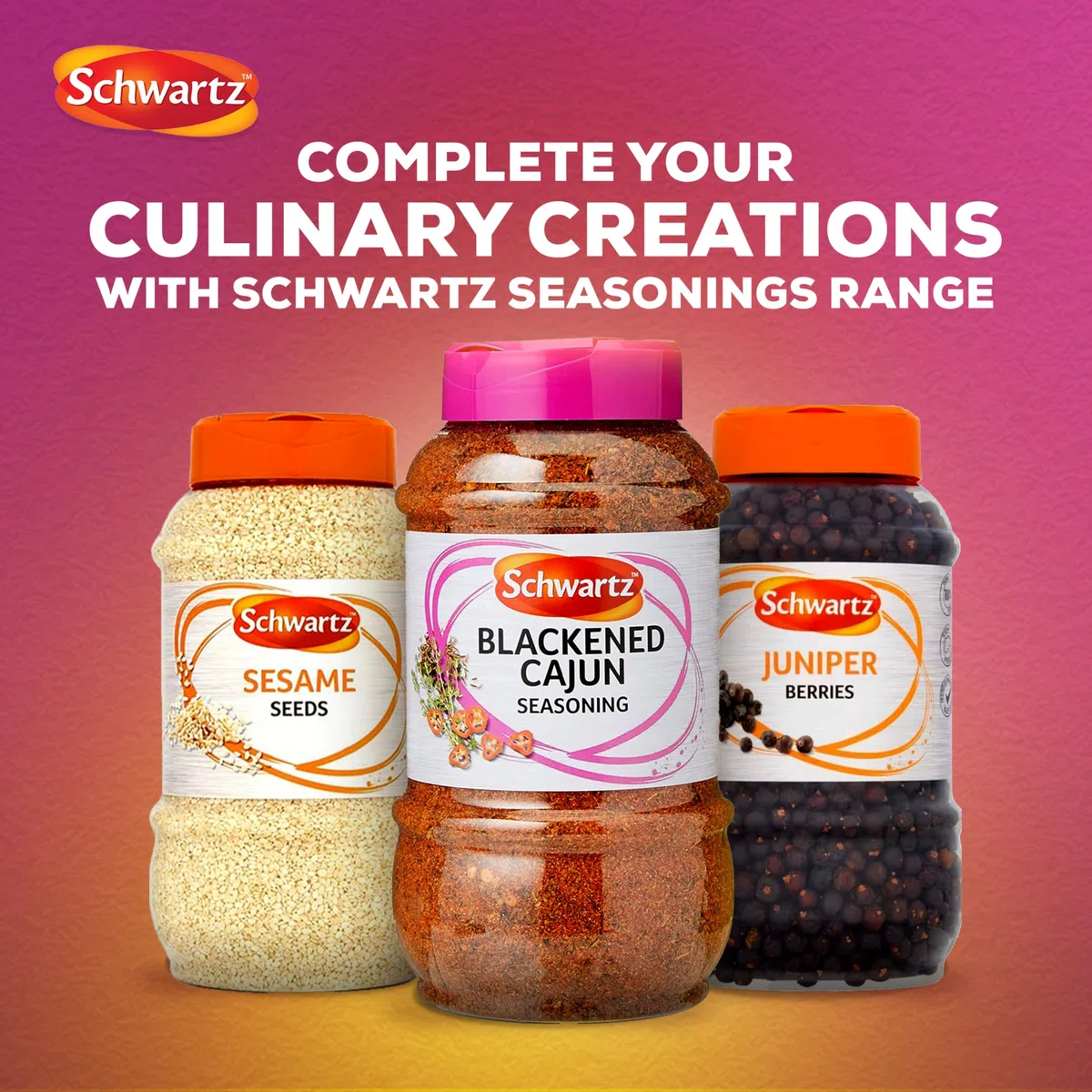 Schwartz Blackened Cajun condimento - 550gm