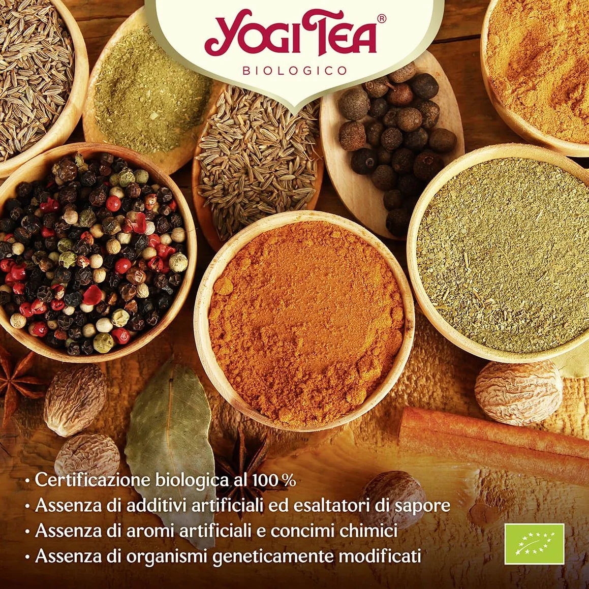 Yogi Tea Chai Verde Bio - Infuso Ayurvedico - Miscela di Tè Verde, Cannella e Zenzero - Confezione da 6x17 bustine (102 bustine in totale)