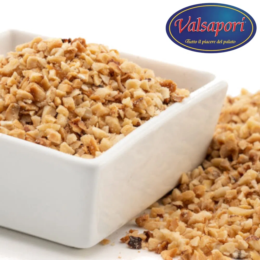 Valsapori - GRANELLA DI NOCCIOLE TOSTATE (500 gr) - Nocciole Turche Tritate e Tostate - Croccanti per Decorazioni e Dolci