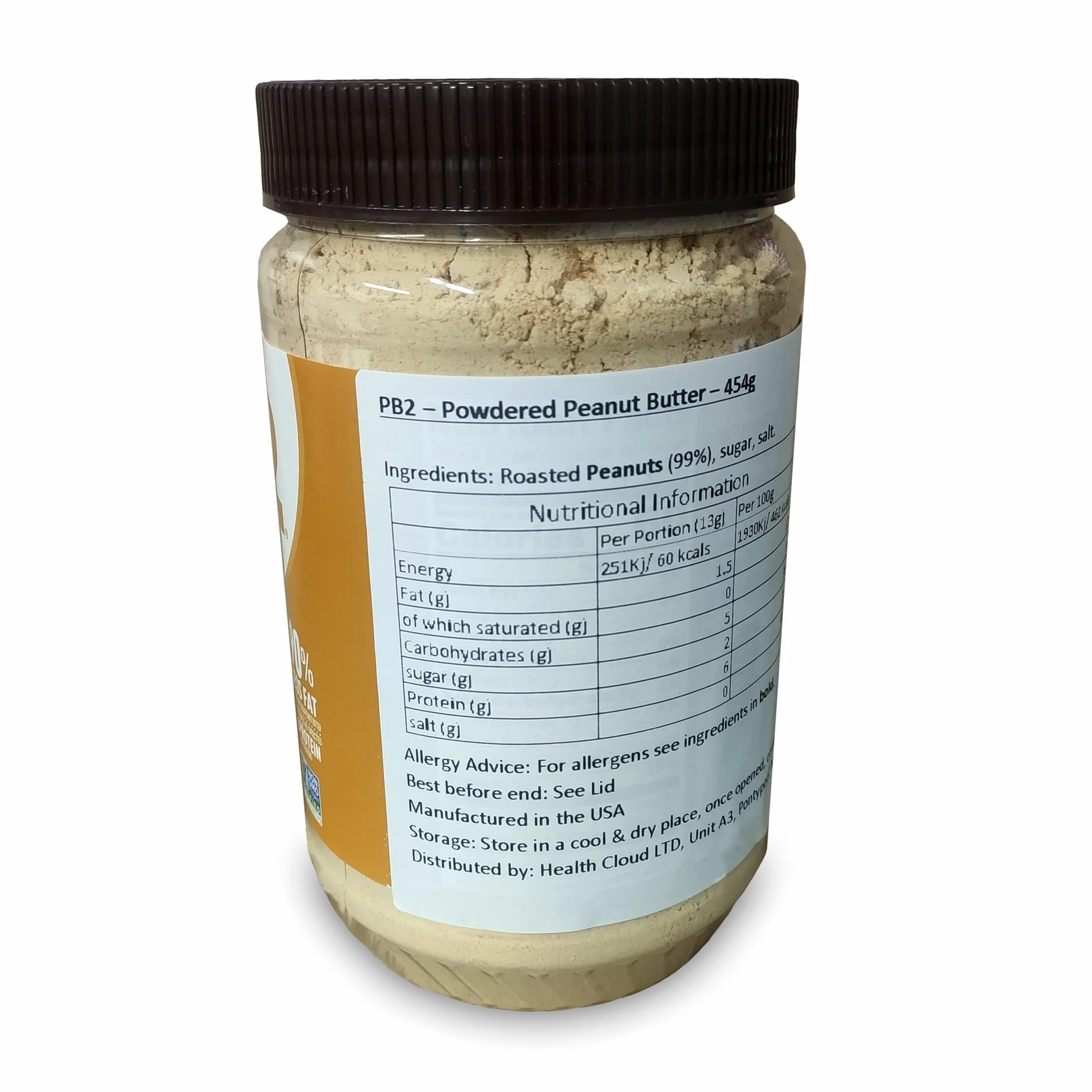 PB2 Bell Plantation Powdered Peanut Butter Natural 1 6oz / 453 g