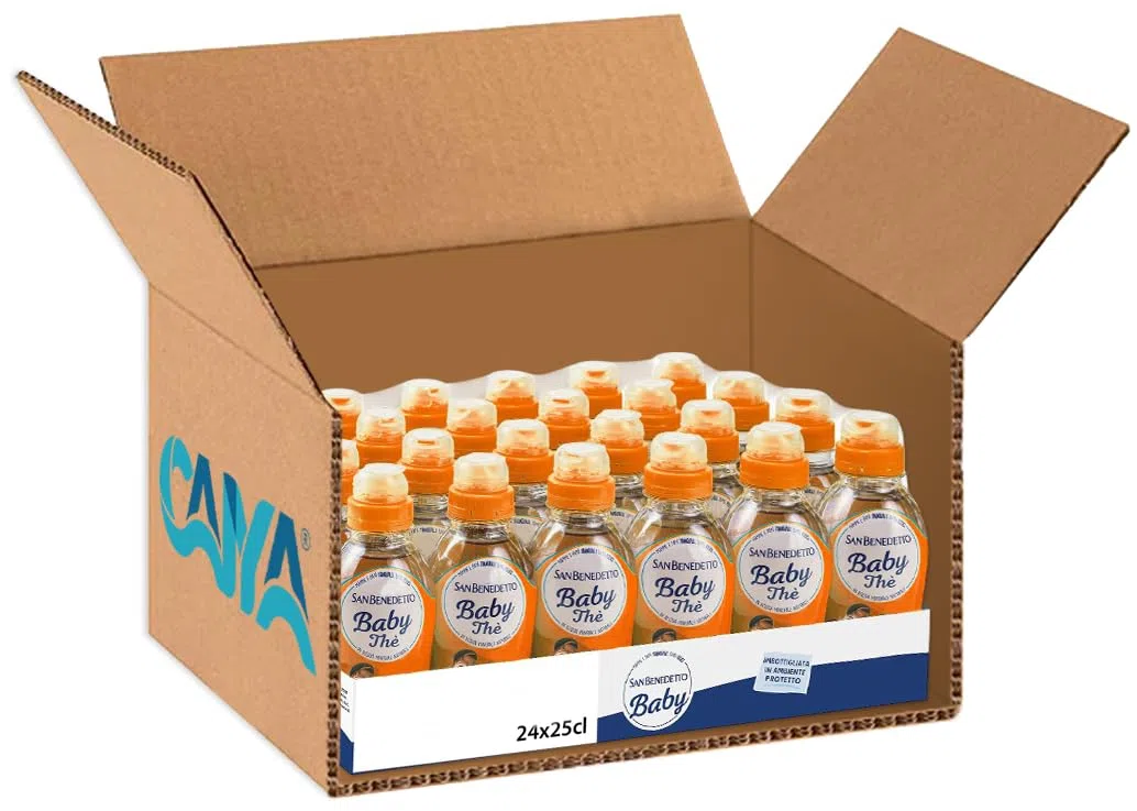 Baby The Pesca Senza Teina, Deteinato, in Acqua Minerale Naturale, Bibita Analcolica 250ml [BOX con 24 Bottiglie]