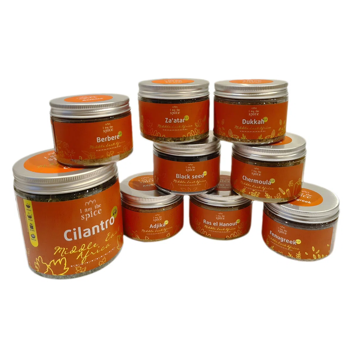 I am the spice Coriandolo Schiacciato foglie di coriandolo Spezie Erbe per Medio Oriente - African Kitchen, 90g