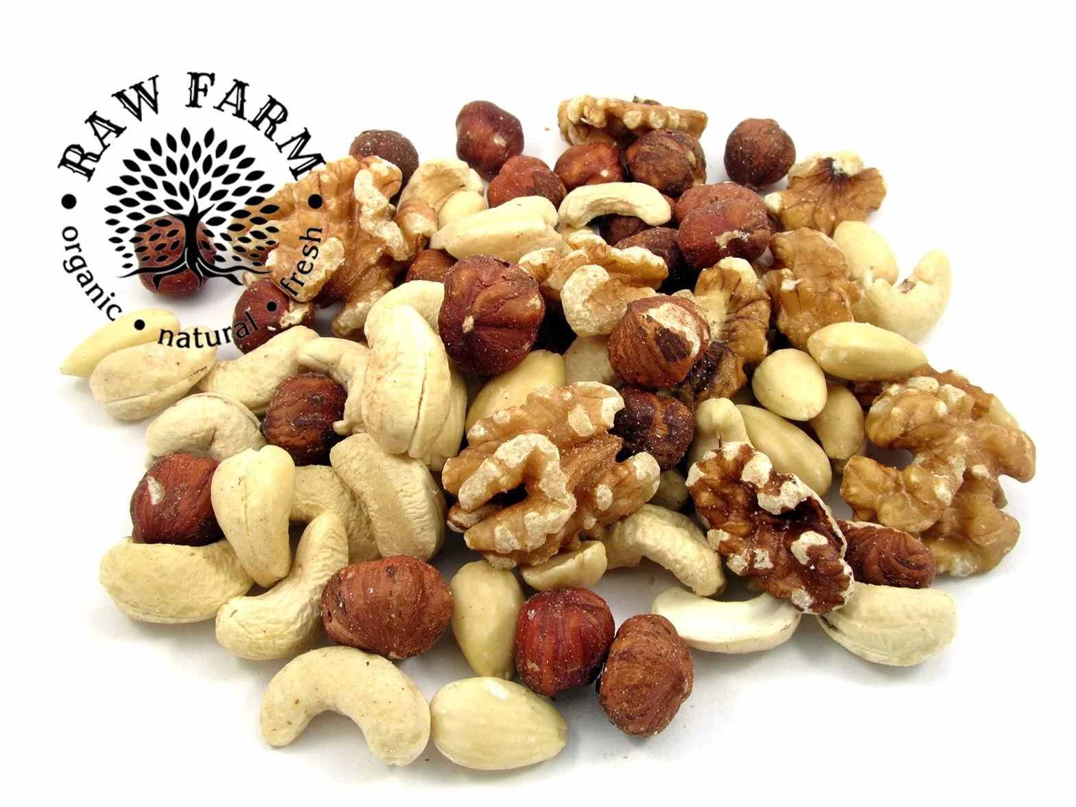 Raw Farm Noci miste crude - Nocciola, Mandorla, Anacardi, Noci 1 kg