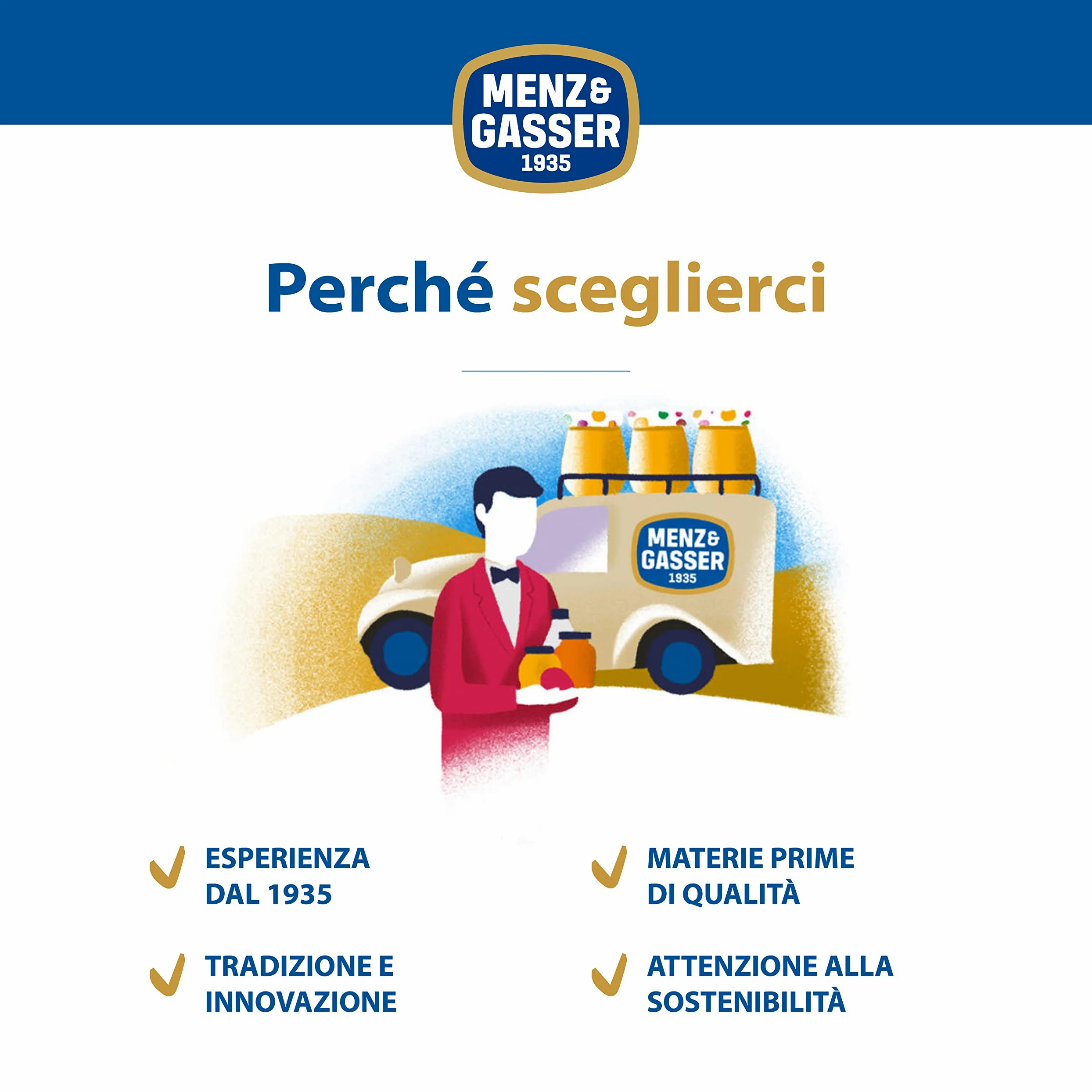 Menz&Gasser Confettura Extra di Frutti di Bosco Monodose Premium Quality, con Frutta di Alta Qualità, 100% Made in Italy, 48 Vasetti x 28 g