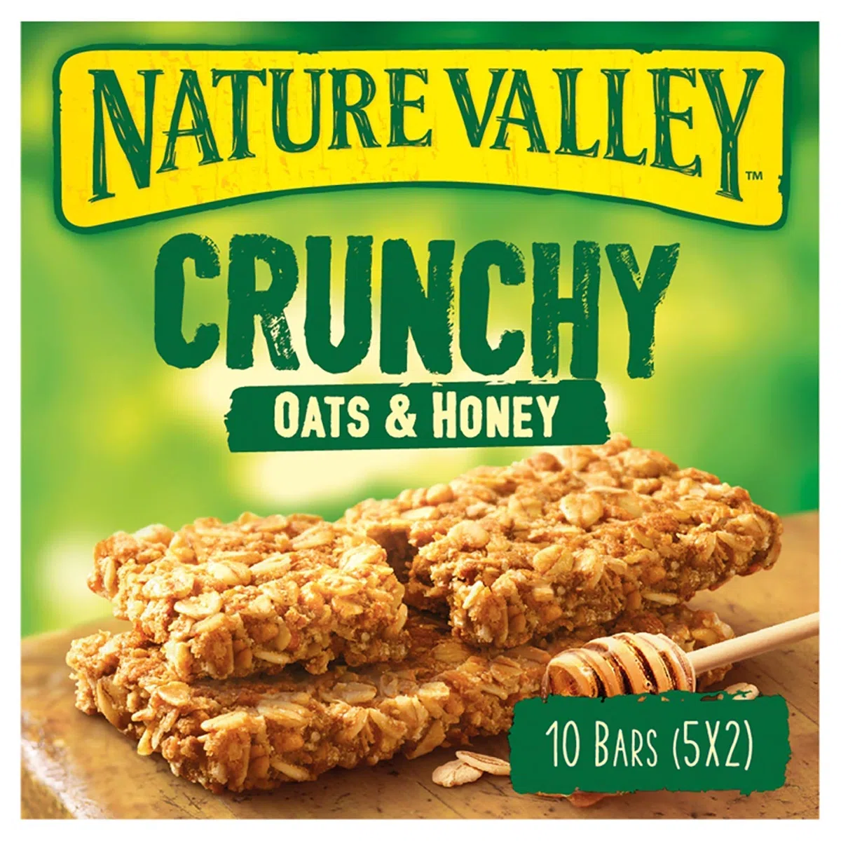 Nature Valley Barrette croccanti di avena e miele, 10 barrette (confezione da 5, totale 50 barrette), bianco