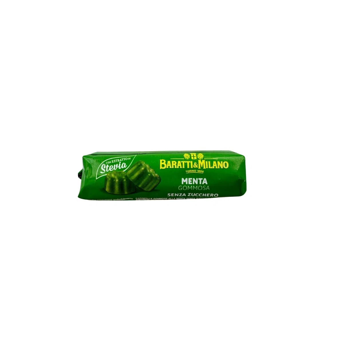 Caramelle Gommosa Menta Senza Zucchero con Stevia Baratti & Milano 24 x 19 g