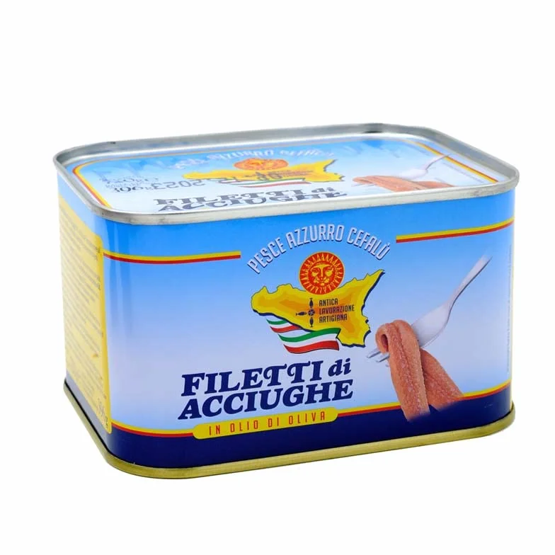 Filetti di Acciughe in Olio di Oliva in latta 720 gr