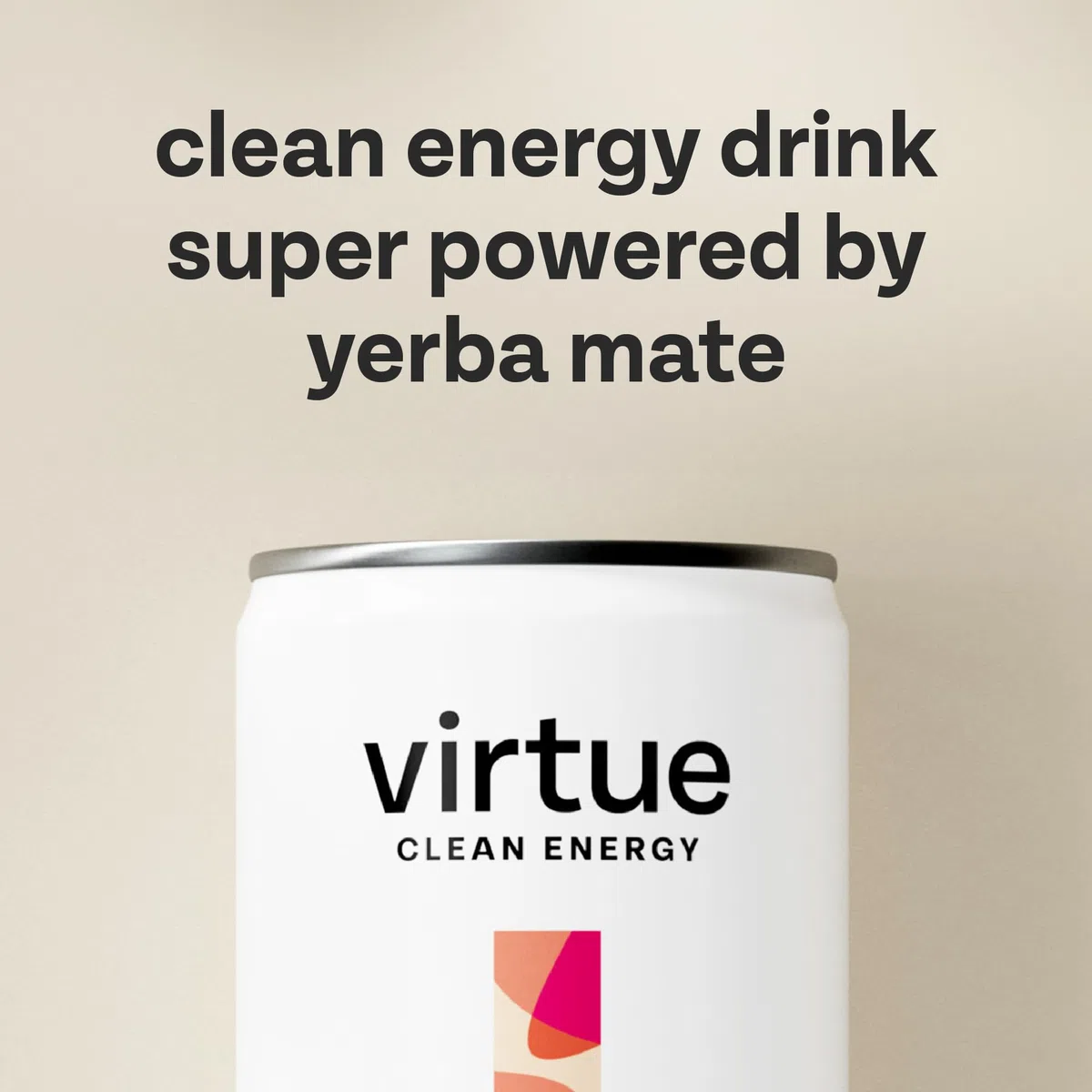 Virtue Yerba Mate - Energy Drink Naturale - Senza Zucchero, Zero Calorie, Vegano, Keto, Senza Glutine. Pacco da 12x250ml (Pesca & Lampone)