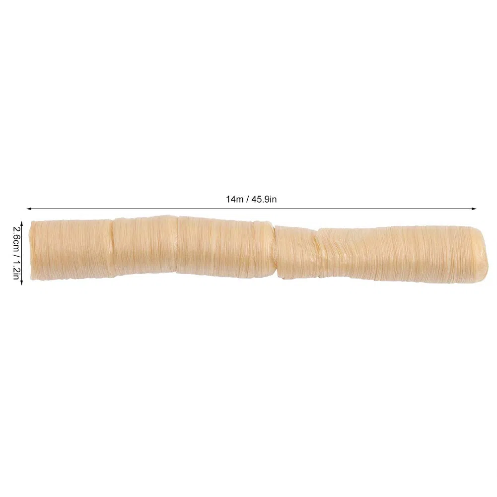 Involucro Salsiccia Commestibile, Lunghezza 14m Diametro 26mm Involucro Salsiccia Essiccazione Ideale per Preparare Salsicce Fatte in Casa, Facile Utilizzo e Sicuro per Varie Tipologie di Carne