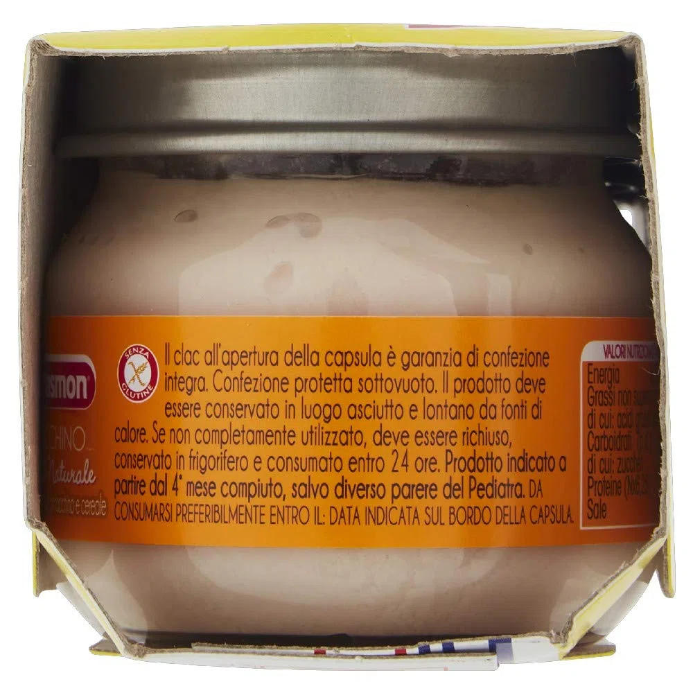 Plasmon Omogeneizzato di Tacchino, Confezione da 3x80g - Totale 240 gr