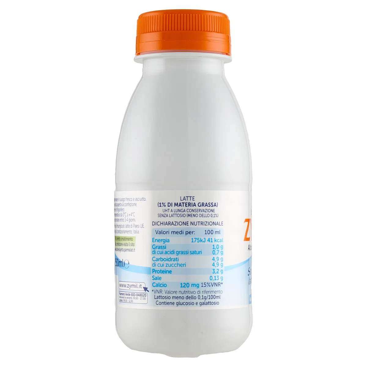 Zymil Latte UHT Buono Digeribile, Senza Lattosio, 250ml