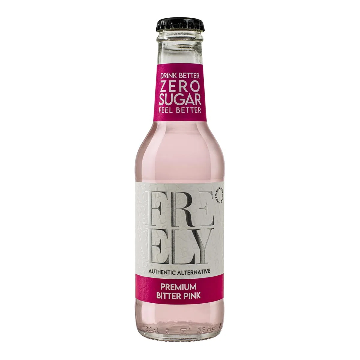Freely Bitter Pink Analcolico Senza Zucchero – Bevanda Gassata al Pompelmo Rosa, Aperitivo Zero Zuccheri | 24 x 200 ml