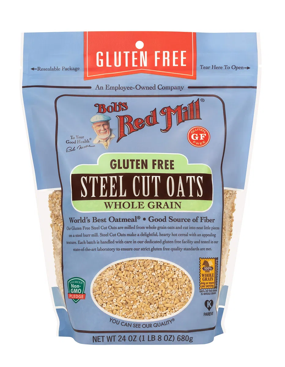 Bob's Red Mill - Avena Glutine-Libera del taglio dell'acciaio - 24 oncia.