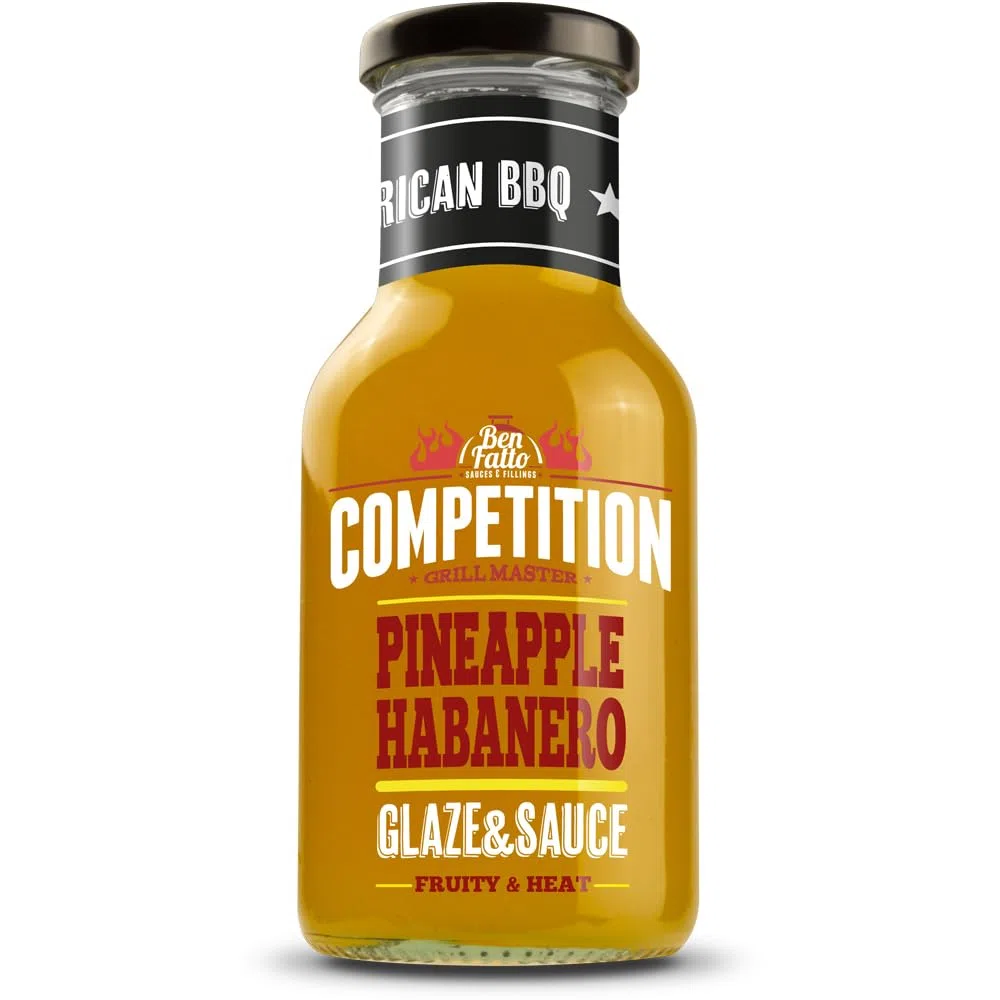 GLAZE & SAUCE PINEAPPLE HABANERO Competition Benfatto Glassa con ananas e peperoncini Habanero per BBQ